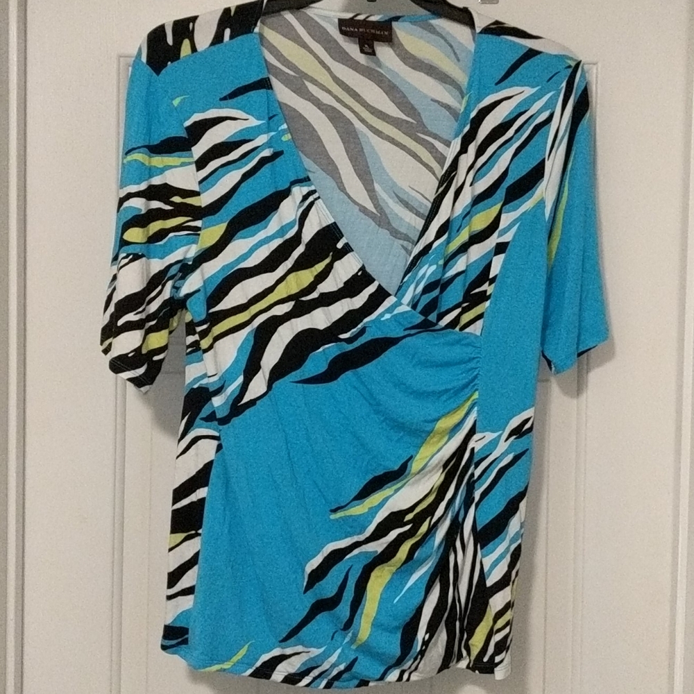 Patterned Asymmetrical Blouse